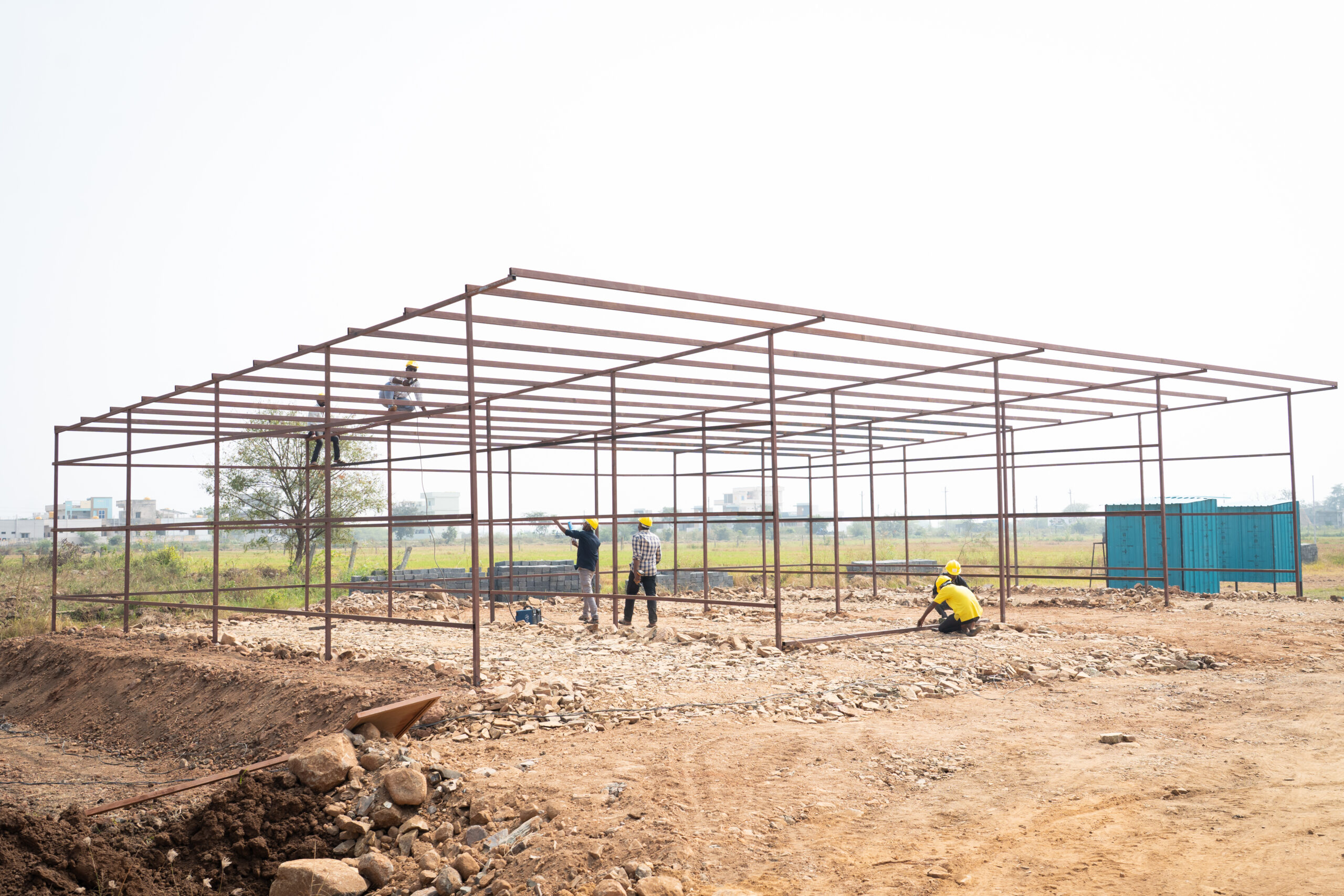 Steel structure setup