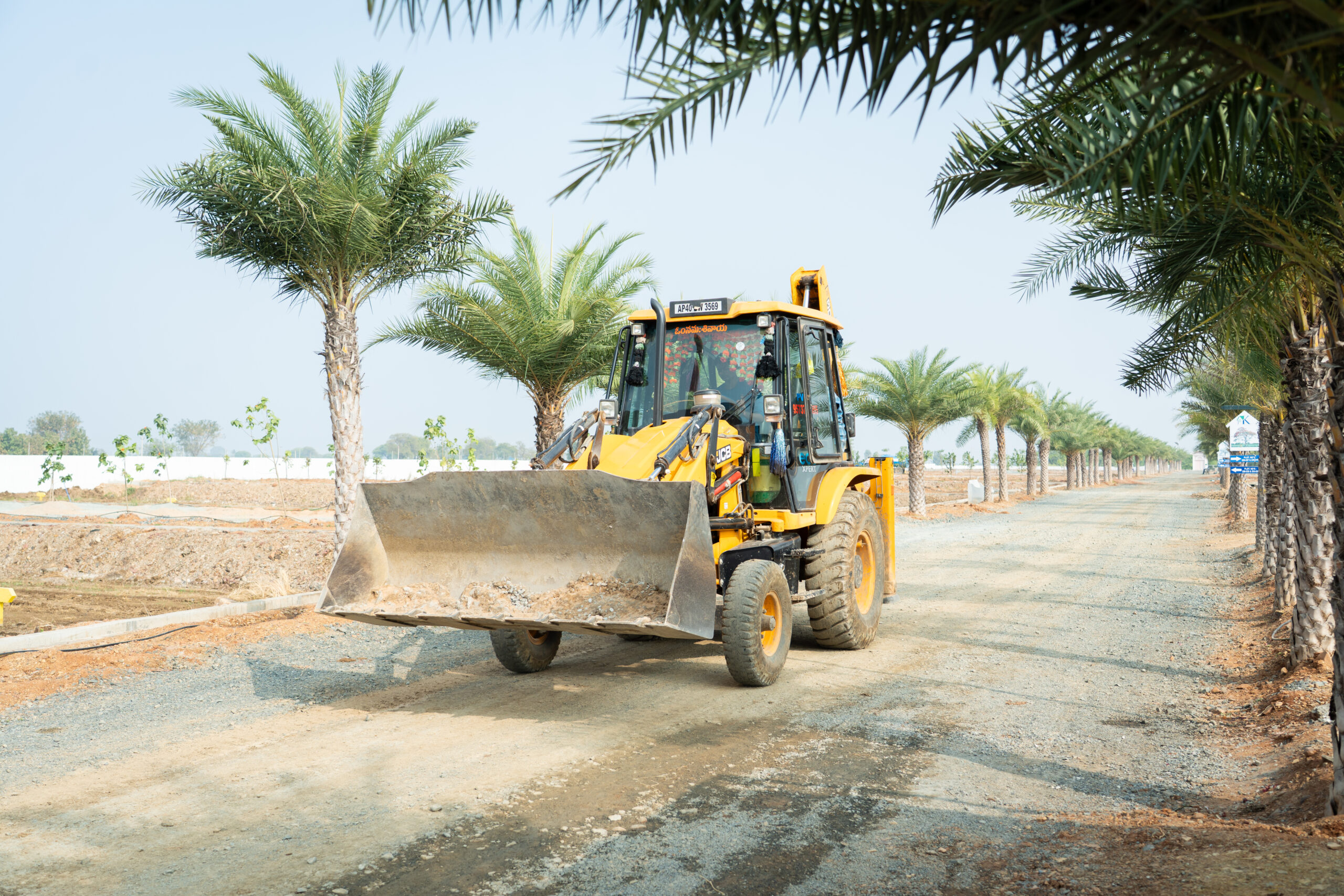 Earthwork in progress