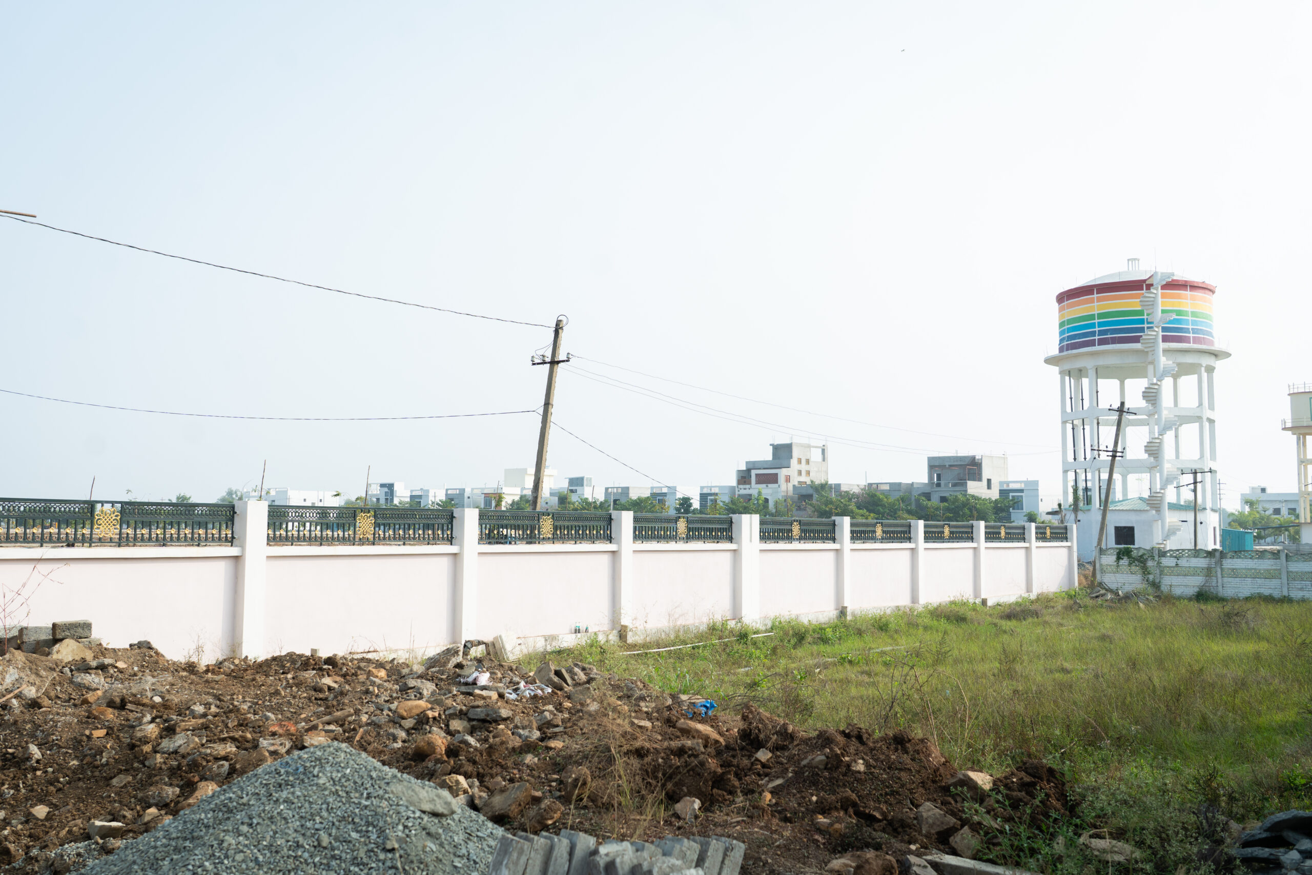 Boundary wall progress